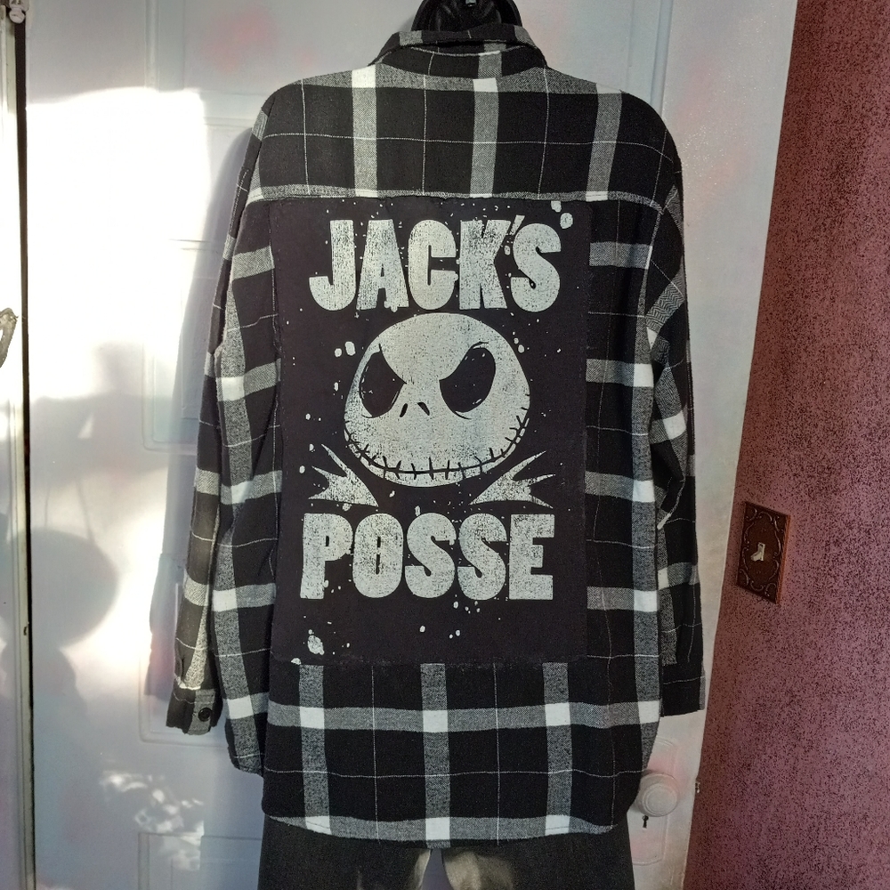 Jack Nightmare B4 Xmas custom unisex flannel! - Picture 1 of 4